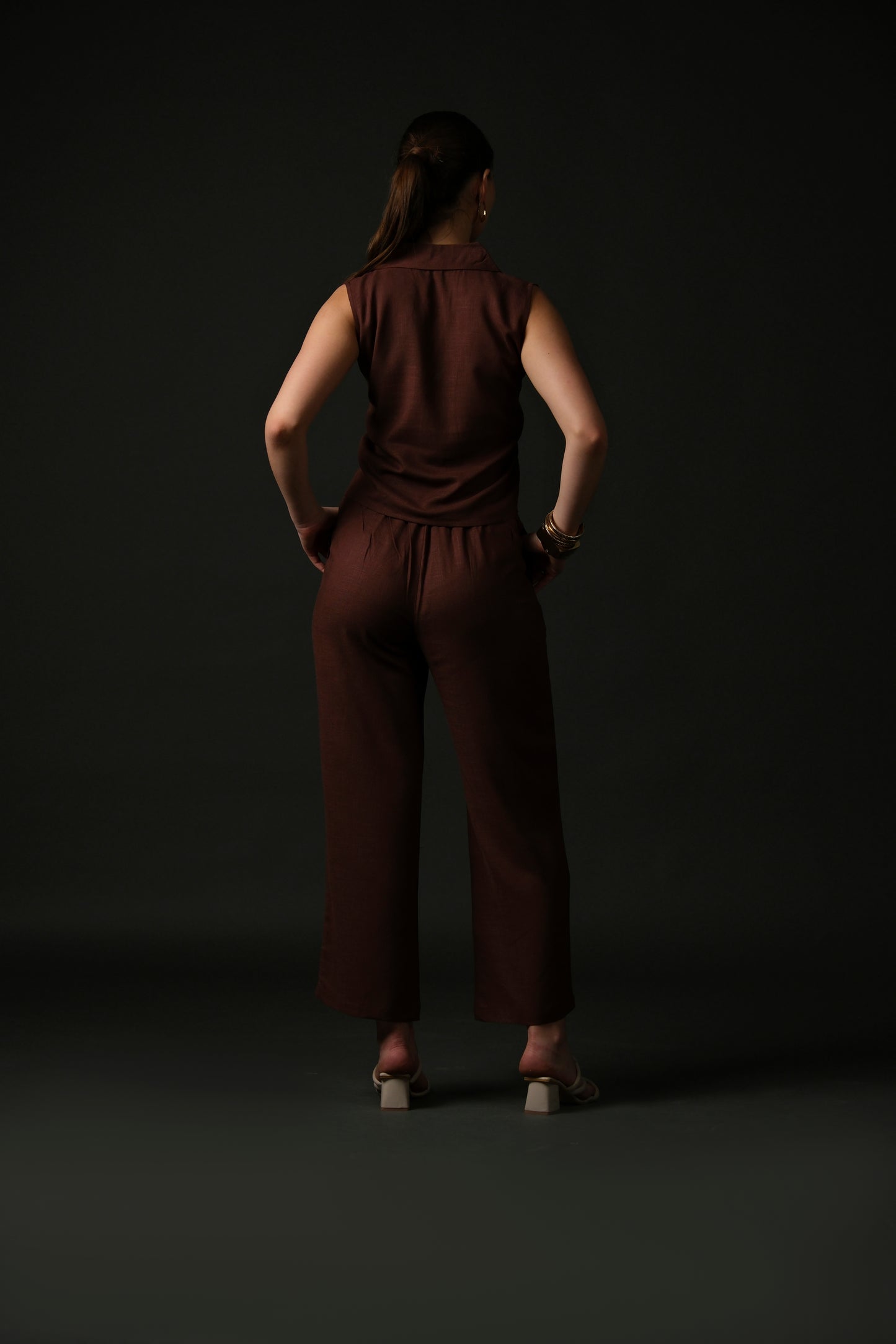 Beige Linen Co-ord Set