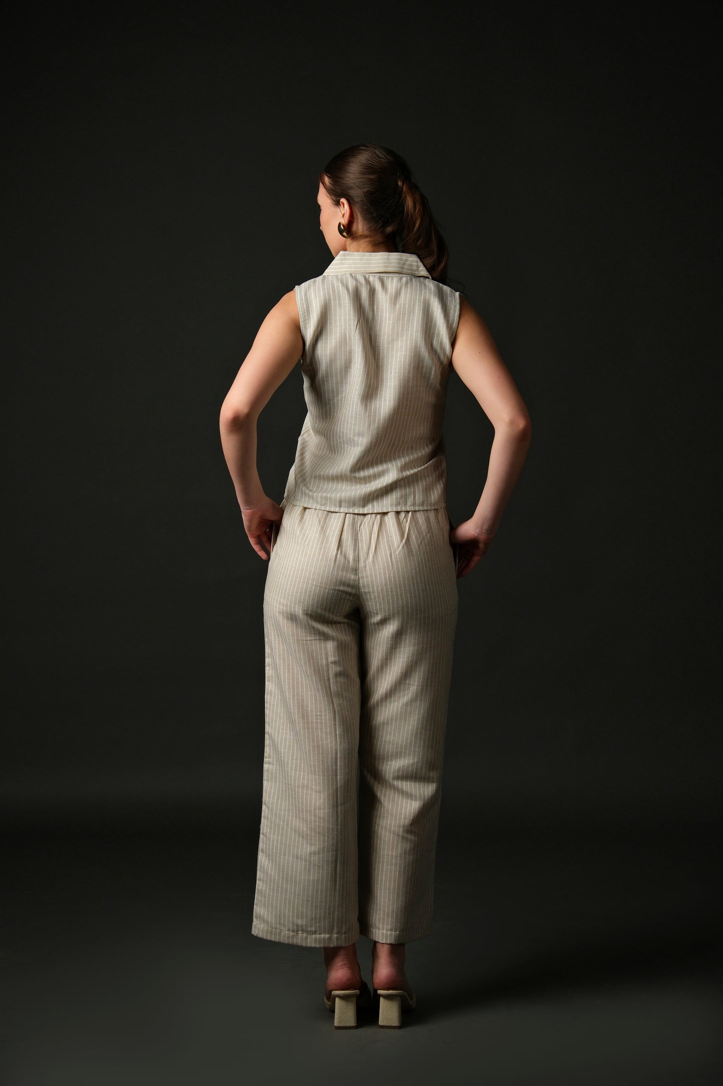Beige Linen Co-ord Set