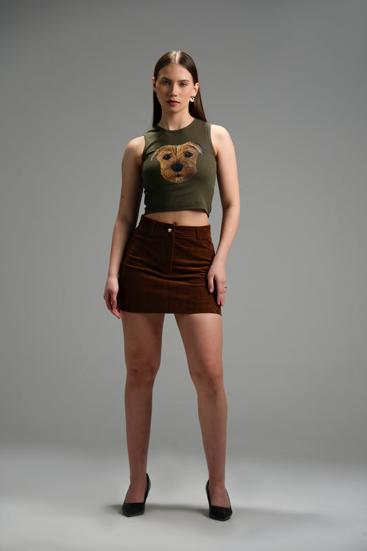 Dog Print Tank Top