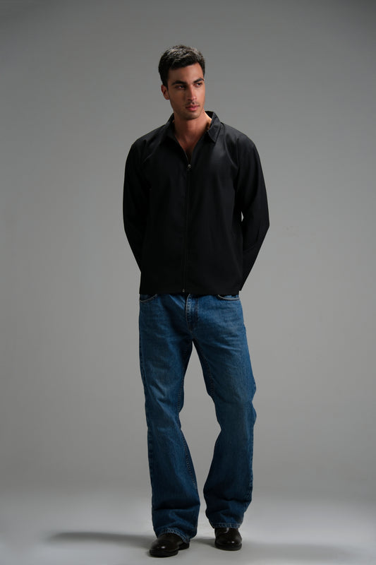 Black Zipper Shirt