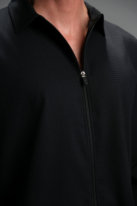 Black Zipper Shirt