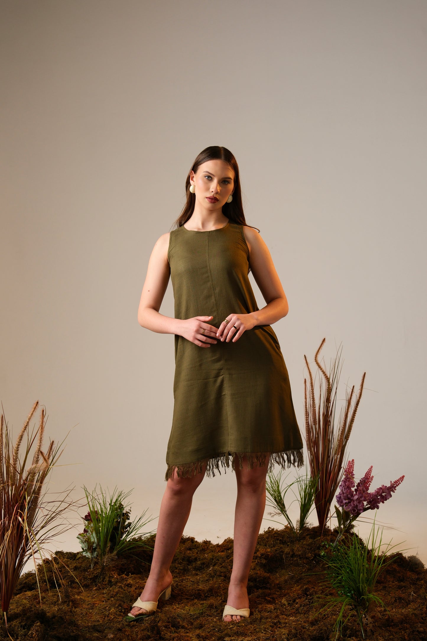 Luna Linen Shift Dress