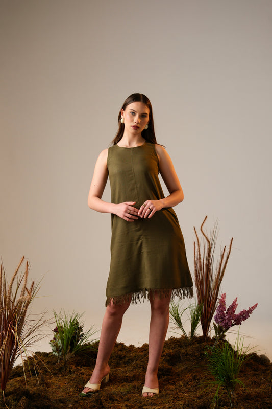 Luna Linen Shift Dress