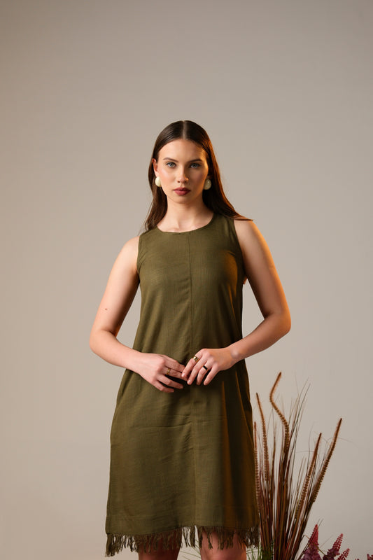 Luna Linen Shift Dress