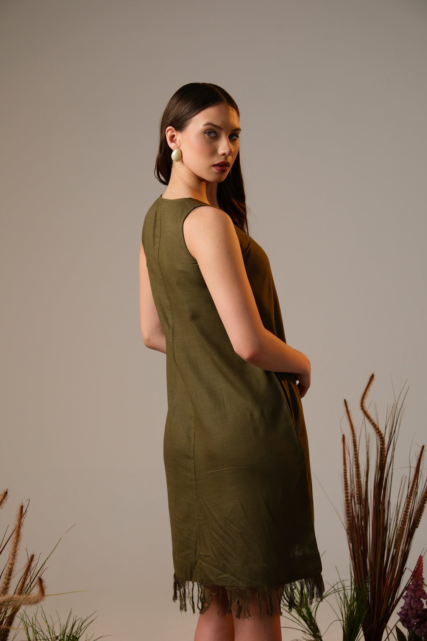 Luna Linen Shift Dress