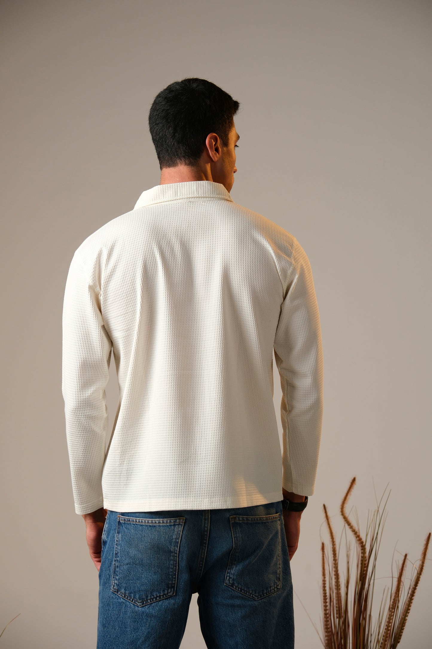 Off White Zipper Shirt