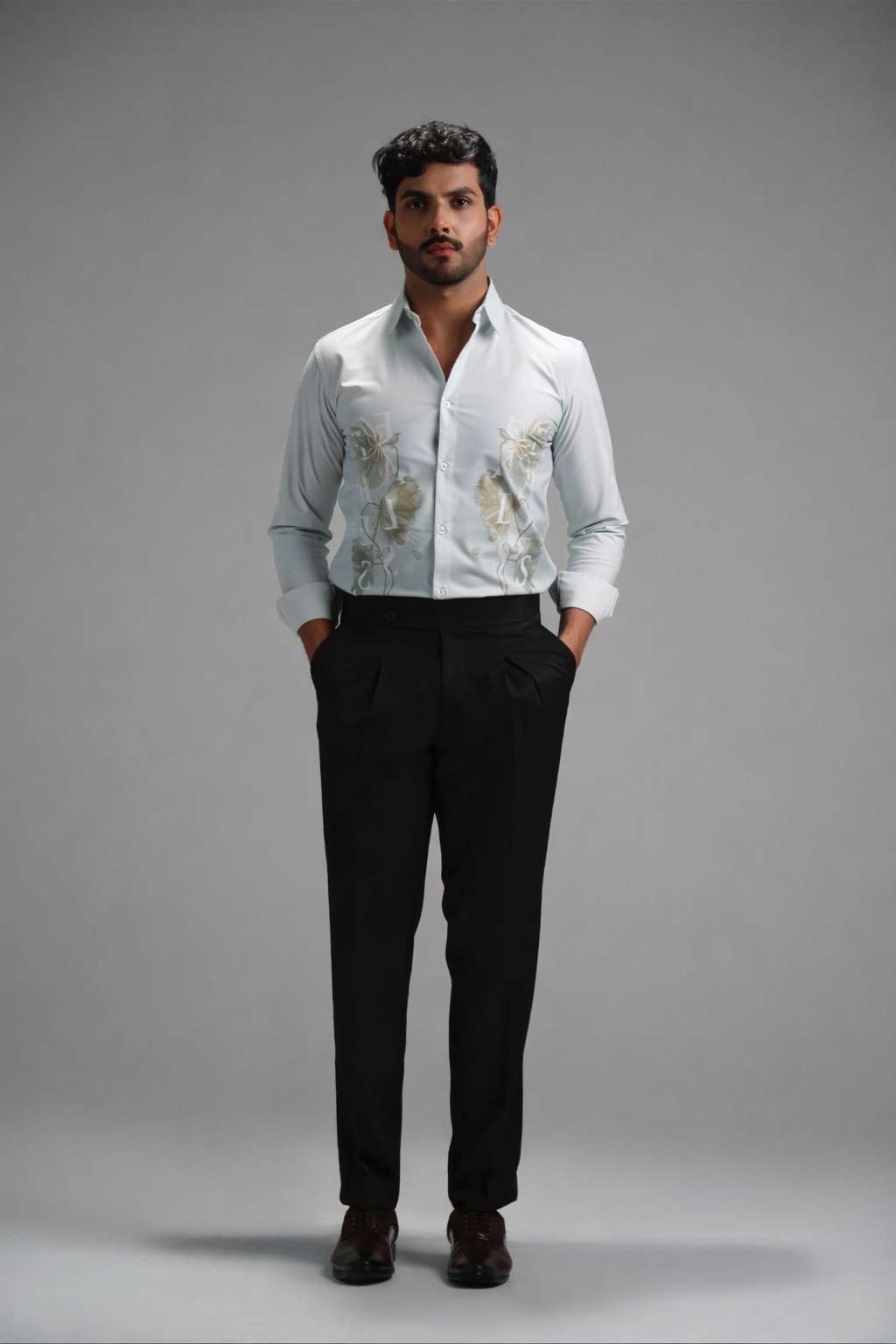 Ethereal Bloom Embroidered Shirt