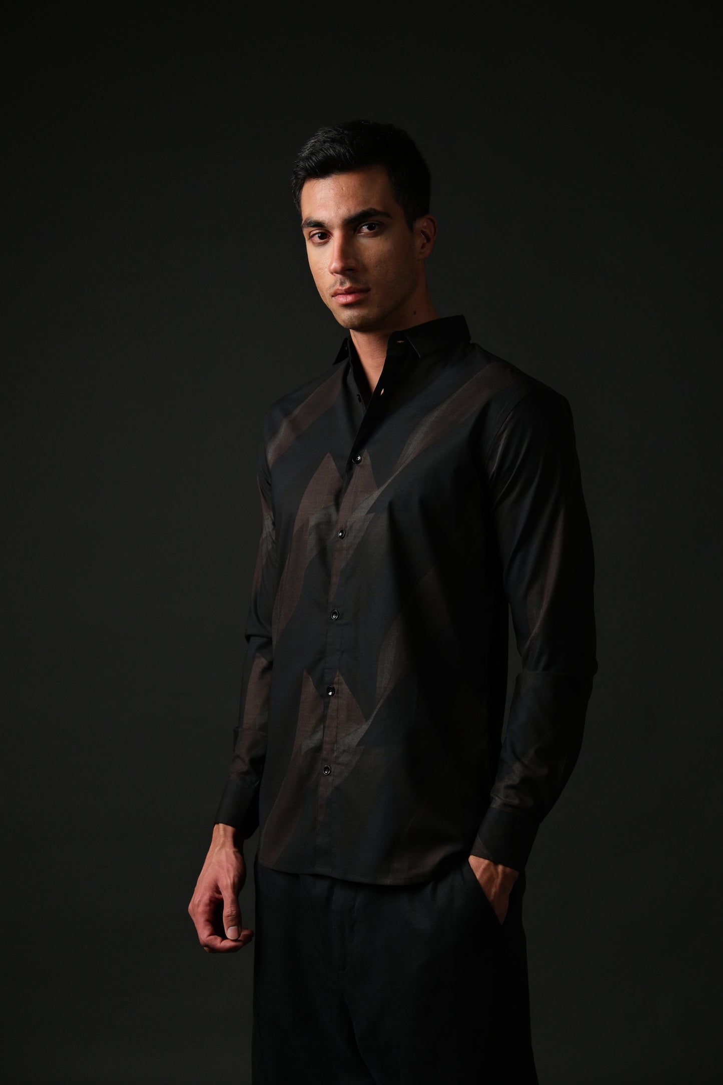 Noir Edge Solid Shirt